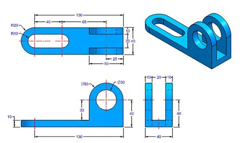 AutoCAD_3D_Exercise_36 practice drawings for beginners | Autocad ...