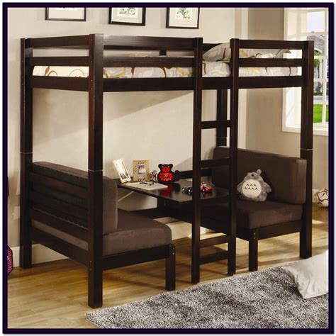 Queen Bunk Bed With Desk : Queen Bunk Bed Furnishings | Royals Courage ...