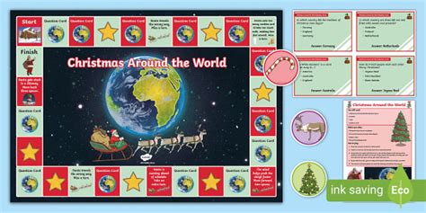 Christmas Around the World Board Game (teacher made)