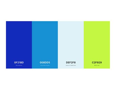 Vivid Color Palette for Portfolio Website by Brooklyne Finni on Dribbble