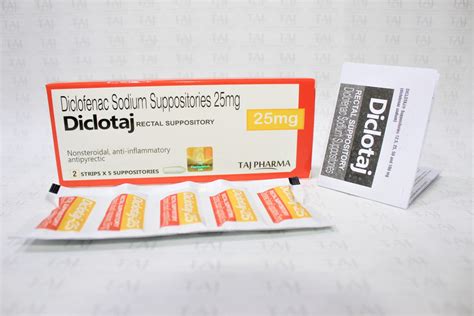 Diclofenac Sodium Suppository 25mg Supplier in PAN India