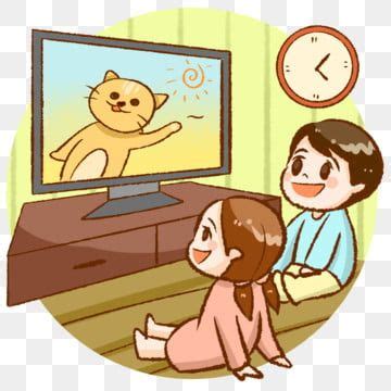 watching tv cartoon png - Donovan Mcclintock