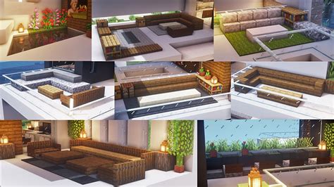 Minecraft : Modern Furniture : Indoor and Outdoor : Sofa - YouTube