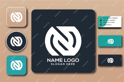 Premium Vector | N monogram logo template