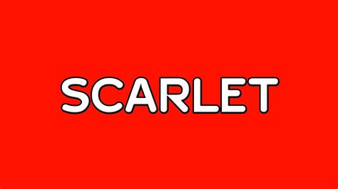 Scarlet Color - Effy Moom