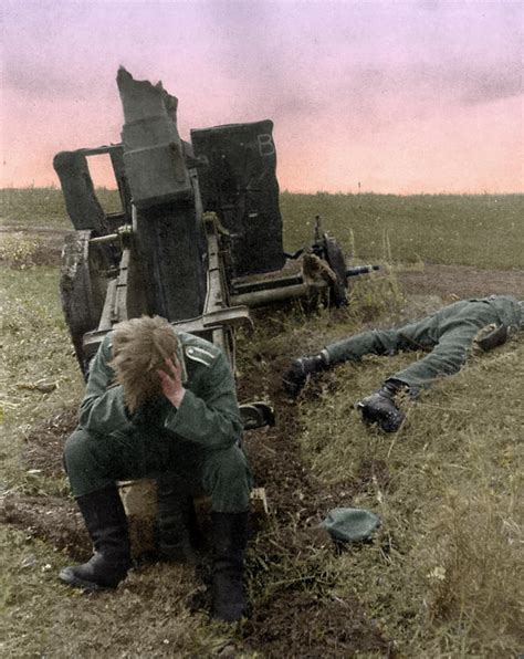 German POW during the Battle of Kursk. 1943 [Colorized][1877x2362] : r ...