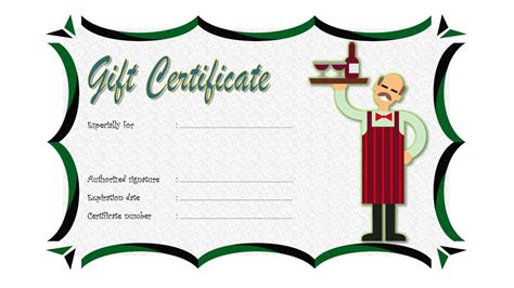 Restaurant Gift Certificate 3 | Paddle Templates