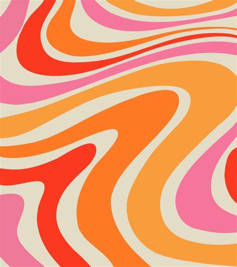 Orange & Red Liquid Modern Abstract Swirl Design | Pink swirls ...