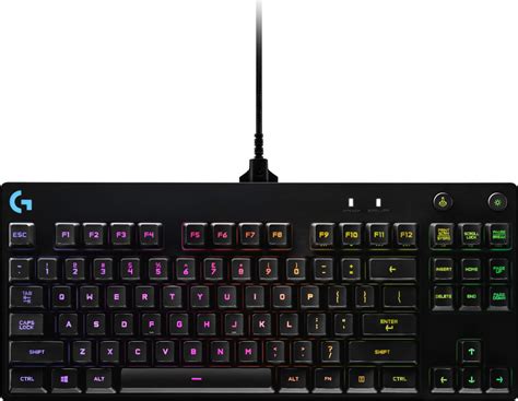 Logitech G Pro Wired Gaming Mechanical Romer-G Switch Keyboard with RGB ...