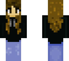 Black Hoodie Girl | Minecraft Skins