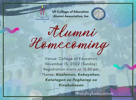 UP College of Education Alumni Homecoming 2022 – College of Education