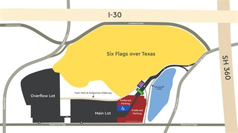 Parking - Guide to Six Flags over Texas