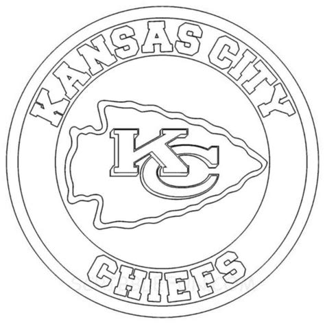 KC Chiefs Coloring Page in 2022 | Kansas city chiefs logo, Kansas city ...