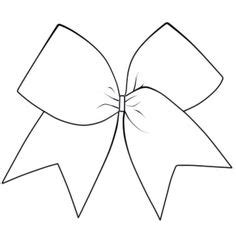 Cheer Bow Outline Drawing | Turkey Disguise Ideas | Pinterest | Cheer ...