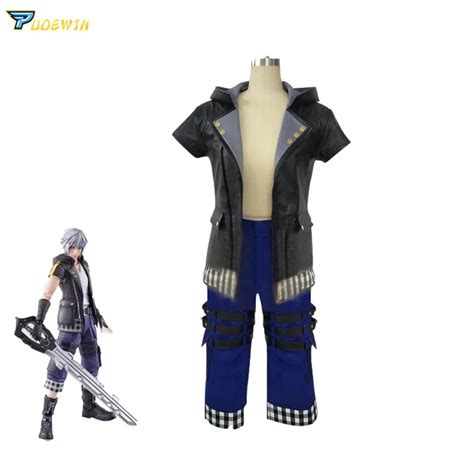 Game Kingdom Hearts 3 III Riku Cosplay Costume Uniform Outfit Custom ...