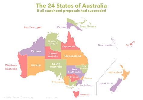 Proposed Australian states | Sasha Trubetskoy