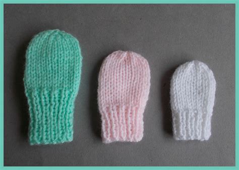 Marianna's Lazy Daisy Days: Simple Baby and Preemie Baby Mittens