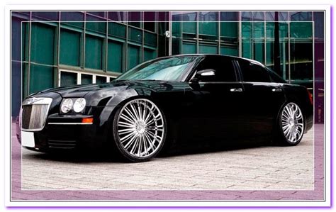 24 Inch black rims for chrysler 300