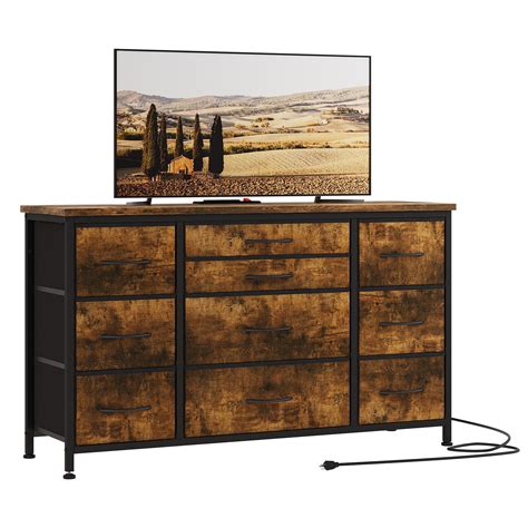 WhizMax 10-Drawers TV Stand for 55" TV, Dresser Chest of Drawers with ...