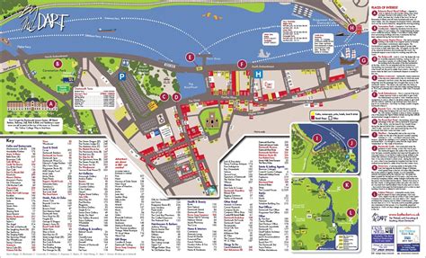 By The Dart Visitor Map - NEW! | Map, Places of interest, Dartmouth