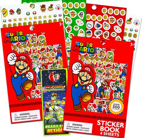 Amazon.com: Nintendo Mario Ultimate Sticker Pack Set ~ 600 Super Mario ...