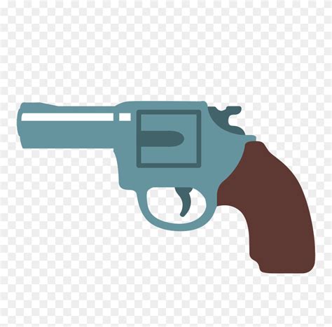 Gun Watergun Emoji Iphone Guns Green - Gun Emoji PNG - FlyClipart