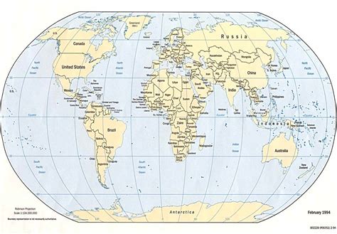 Map Of The World With Countries