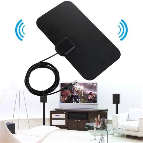 Small Size Ultra Thin Flat Indoor Antenna Aerial HDTV Digital TV ...