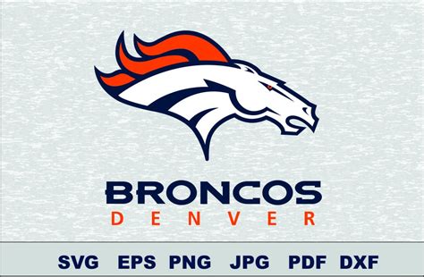 Denver Broncos SVG DXF Logo Silhouette Studio Transfer Iron on Cut File ...