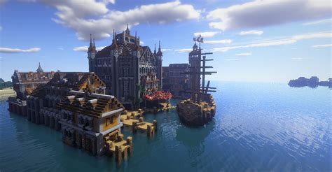 Medieval Harbor Minecraft Map