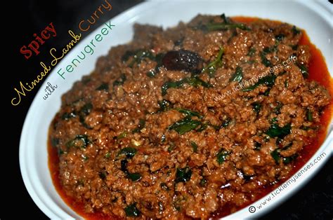 Spicy Lamb Mince Curry with Fenugreek leaves using a Pressure Cooker ...