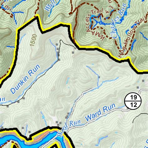 Stonewall Jackson Lake Wildlife Management Area and State Park map by ...