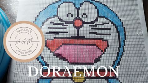 Pixel Art In Paper ( Doraemon ) - YouTube