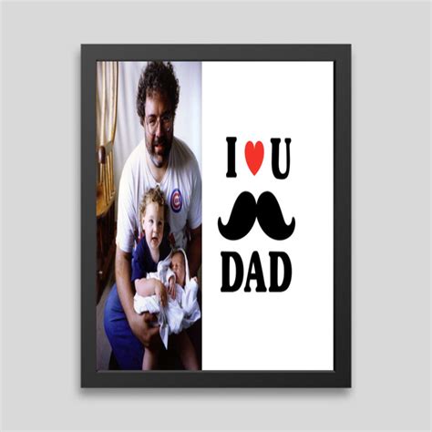 I Love You Dad Custom Photo Frame