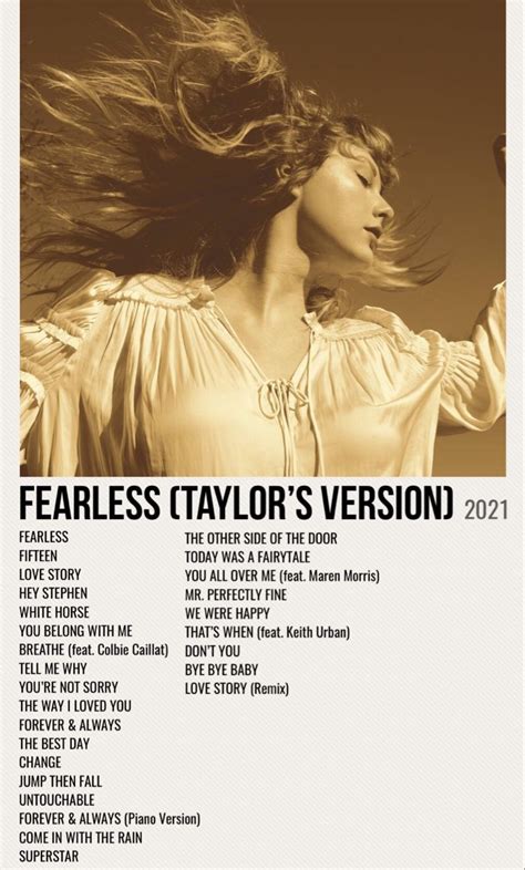 fearless (taylor’s version) | Taylor swift fearless album, Taylor swift ...