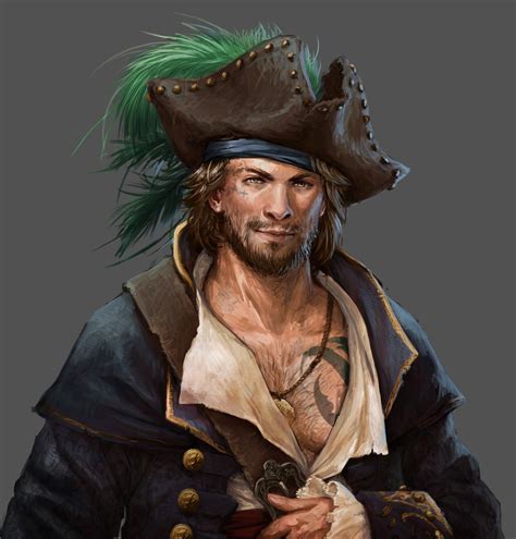 Ships of Battle: Age of Pirates portrait artworks, Brenda van Vugt on ...