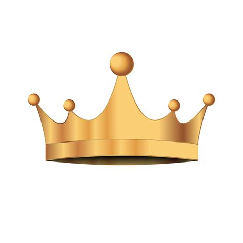 Golden crown. Transparent background. Illustration 12289751 PNG