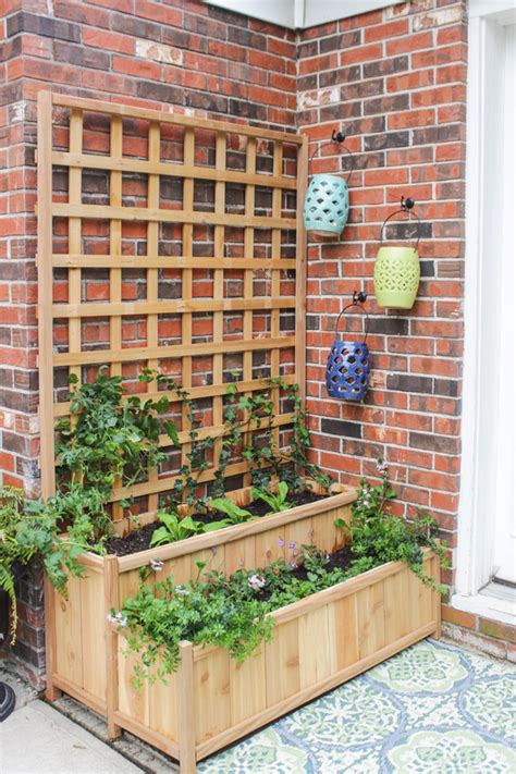 Tiered Planter with Trellis - Shades of Blue Interiors