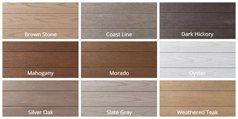 Pvc Decking Azek Color Chart