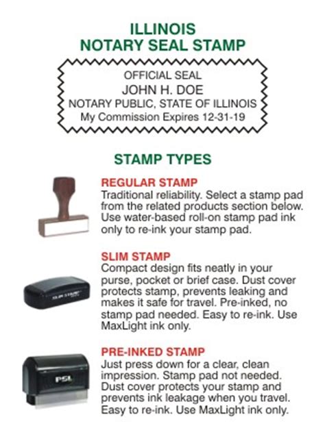 Notary Seals and Stamps Illinois