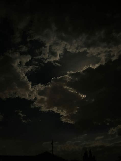 Dark Cloudy Sky at Night