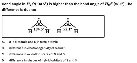 H2o Bond Angle