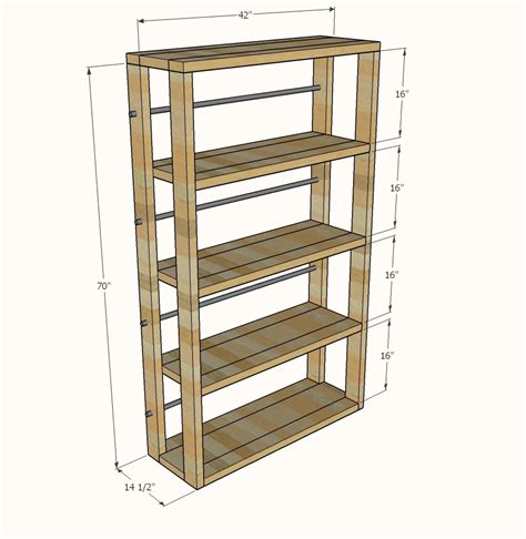 Ana White | Reclaimed Wood Rolling Shelf - DIY Projects