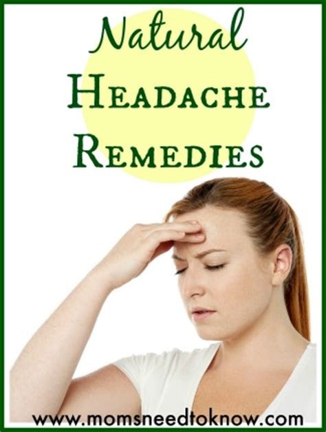 6 Natural Headache Remedies For You To Try | Moms Need To Know