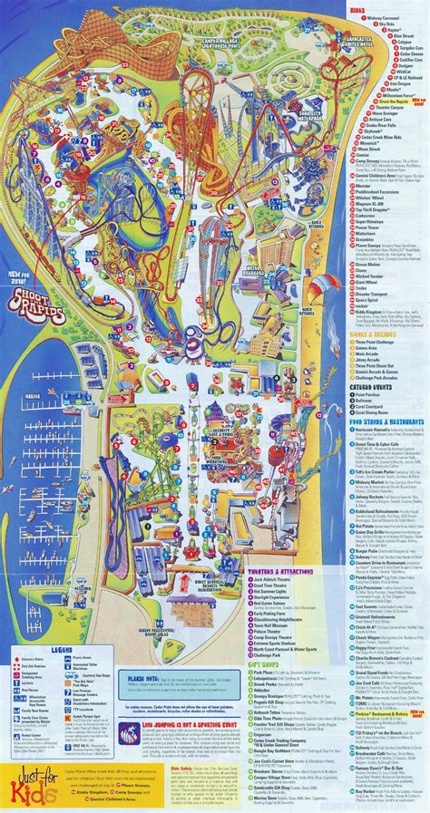 Pin by Adrienne Stinson on Maps | Theme park map, Cedar point, Cedar ...