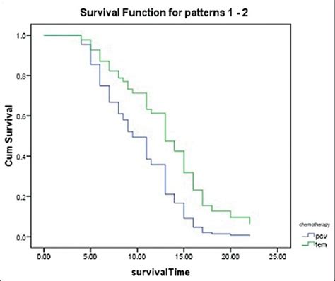 Survival rate in different levels of chemotherapy | Download Scientific ...