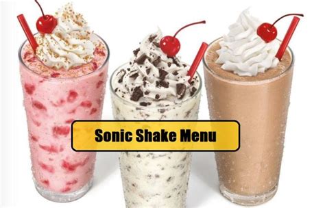 sonic ice cream menu [ Latest 2024 ]