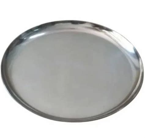 Stainless Steel Dinner Plate, 12 inch at best price in Mumbai | ID ...