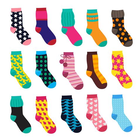 Funny socks with different patterns By ONYX | TheHungryJPEG