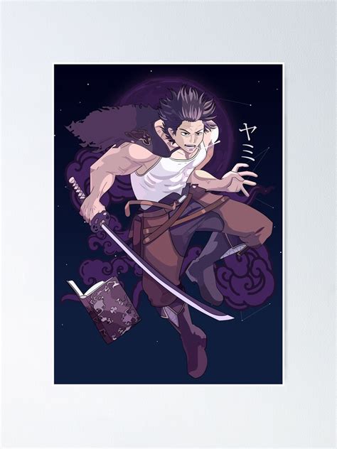 "Yami Sukehiro Dark Magic - Black Clover" Poster for Sale by ...